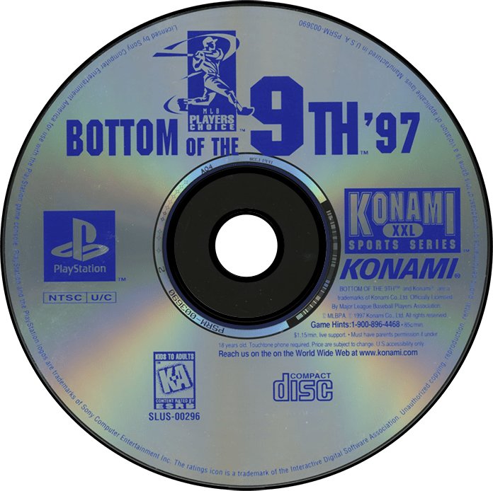 Bottom of the 9th '97 media 5 for Playstation